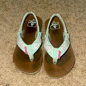 Reef Toddler Girls Flip Flop Sandal  EUC